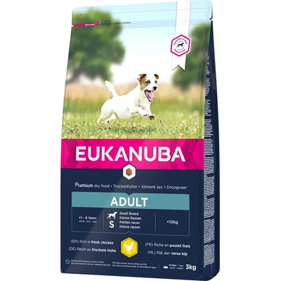 EUKANUBA 2х3кг Adult Small Breed Eukanuba, суха храна за кучета с пилешко