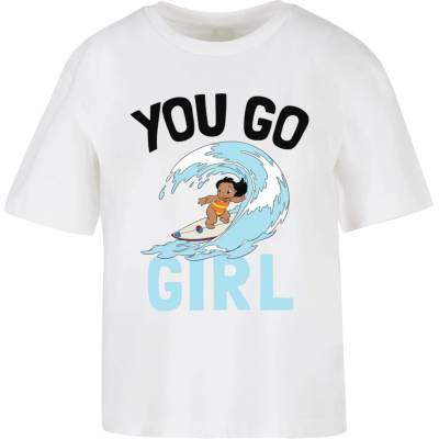 MERCHCODE Тениска Lilo & Stitch You Go Girl Tee white XXLUB-MC1241-00220 - , размер XS
