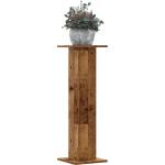 vidaXL Стойки за растения 2 бр старо дърво 30x30x95 см инженерно дърво (3307880)