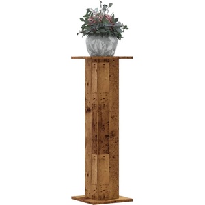 vidaXL Стойки за растения 2 бр старо дърво 30x30x95 см инженерно дърво (3307880)