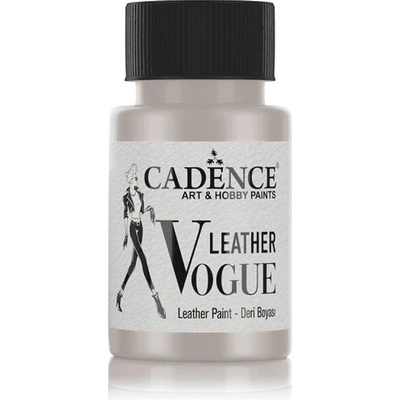 Cadence Metalická barva na kůži Leather Vogue 50 ml stříbrná