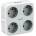 Tessan Wall Socket TS-302-DE - разклонител с 4хAC изхода и вградени 3хUSB-A изхода за мобилни устройства (бял)
