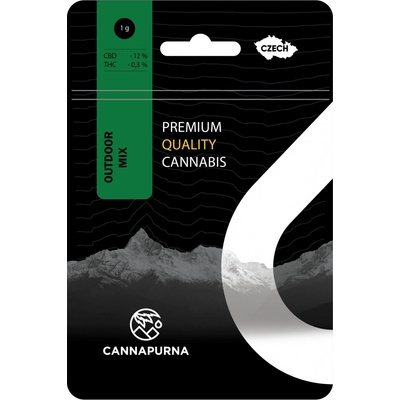 Cannapurna CBD kvety konope 12 % Outdoor FRESH mix 0,3 % THC 5 g