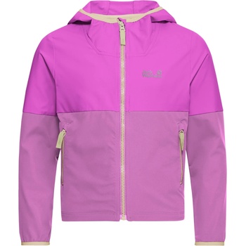 Jack Wolfskin Детско софтшел яке Jack Wolfskin Kid's Sandbird Hooded Jacket Softshell jacket - Foxglove - размер 128 (EU) (703-6910-0213)