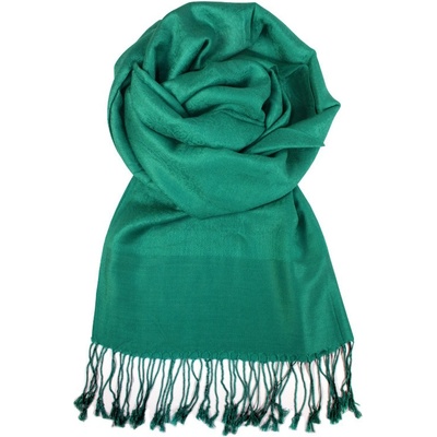 Milano elegantní jednobarevná šála LZ-056_097 zelená