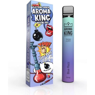 Aroma King Hookah Blue Razz 0 mg 700 potáhnutí 1 ks – Zboží Dáma