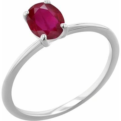 Eppi zásnubný prsteň s oval rubínom Frost R48597