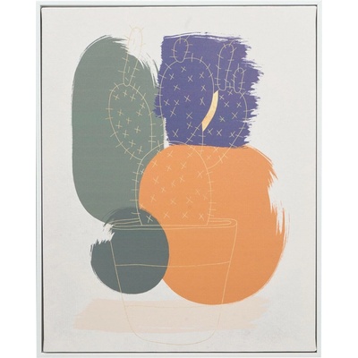Giftdecor Obraz s motivem kruhů SOLARA, 40 x 70 cm, bílý rám vícebarevná