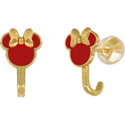 Disney pozlátené náušnice Minnie Mouse ES00092YNRL.CS