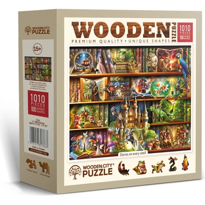 WOODEN CITY Dřevěné Příběh na každé polici 1010 dílků
