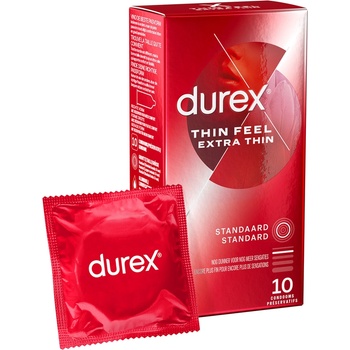 Durex Много тънки презервативи Durex Thin Feel Extra Thin - 10 броя