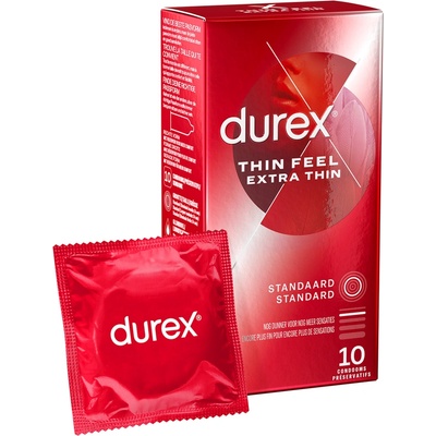 Durex Много тънки презервативи Durex Thin Feel Extra Thin - 10 броя