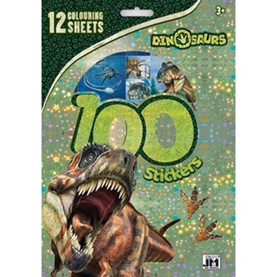 100 samolepek Dino