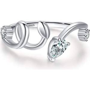 Silenti Jewelry Сребърен пръстен "Издръжливост" - 6 - 52мм (16.6мм диам. )