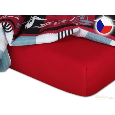 Dadka Jersey prostěradlo vínové 60x190x10