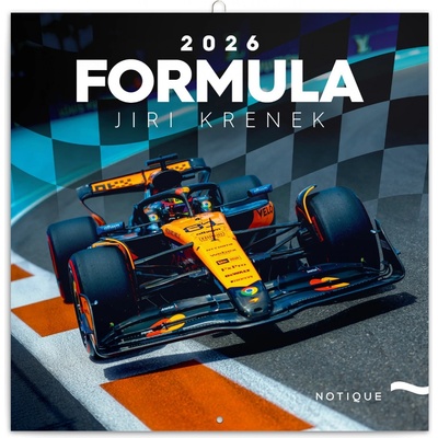 poznámkový Formule Jiří Křenek 30 x 30 cm 2026 – Sleviste.cz
