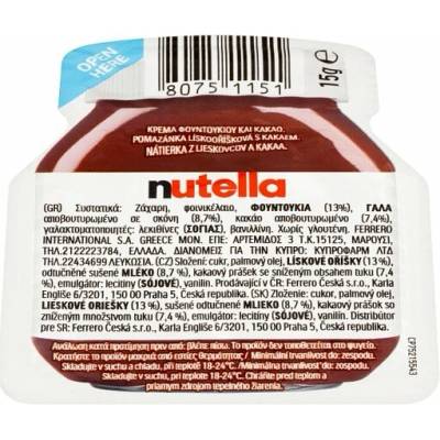 Nutella Nátierka s lieskovými orieškami a kakaom 15 g