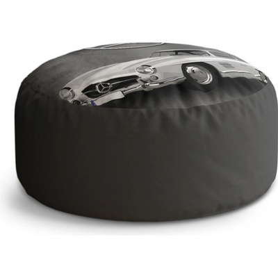 Sablio Taburet Circle Mercedes-Benz 300 SL Šedé pozadí: 40x50 cm