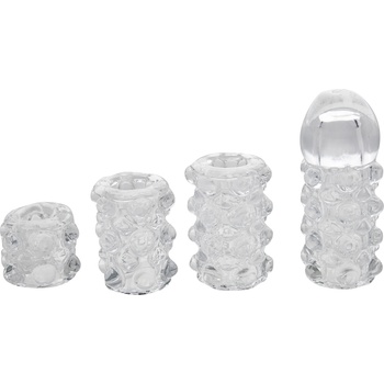 SuperLove Stimulating Penis Sleeve Set Transparent