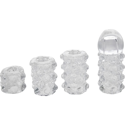 SuperLove Stimulating Penis Sleeve Set Transparent