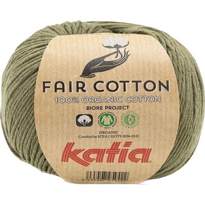 Katia Fair Cotton 36 Khaki Плетива прежда (1018-36-KATIA)