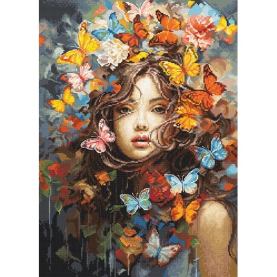 Luca-S Магията на пеперудите - гоблен по схема bu5043