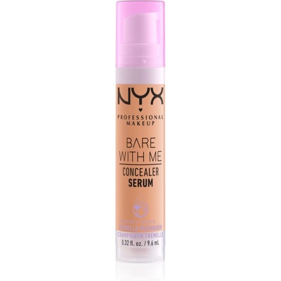 NYX Cosmetics Bare With Me Concealer Serum овлажняващ коректор 2 в 1 цвят 5.7 Light Tan 9, 6ml