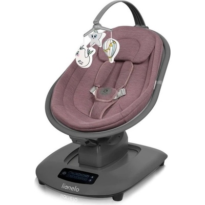 Lionelo - Детска люлка с мелодия BLOSSOM Pink Mauve + дистанционно управление (LN0361)