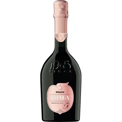 POM•X broskyňové šumivé víno polosladké 0,75 l 8% (holá lahev)