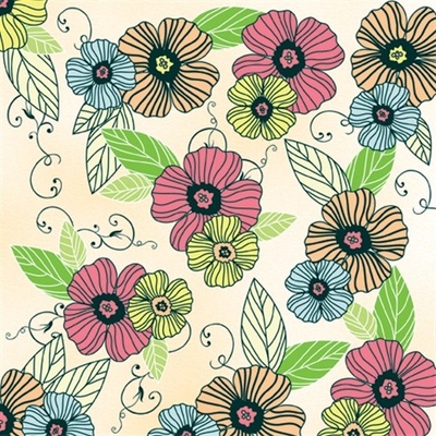 TaT servítky ed dancing flowers 33X33cm