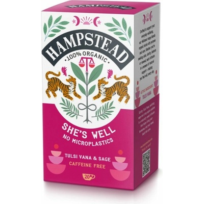 Hampstead Tea BIO bylinný čaj pro ženskou rovnováhu 20 ks