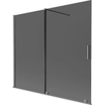 Mexen Velar параван за вана с 2 крила, плъзгащ се 180 x 150 см, графит, gun metal - 896-180-000-41-95 (896-180-000-41-95)