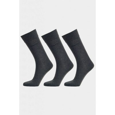 Gant ponožky MERCERIZED COTTON SOCKS 3-PACK šedá