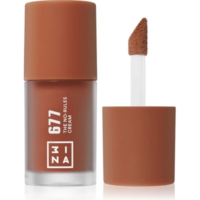 3INA The No-Rules Cream multifunkční líčidlo pro oči rty a tvář 677 Medium neutral brown 8 ml