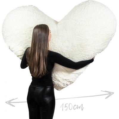 The Bears srdce biele 150cm