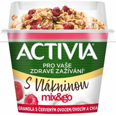 Activia Mix&Go Granola s červeným ovocím a chia 165 g