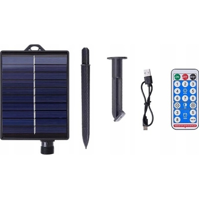 Solární panel s lithiovou baterií 4,5V 1,2W 8 režimů svícení IP65 – Sleviste.cz