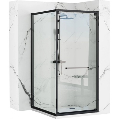 MAXMAX Sprchový kout Rea SPACE IN BLACK 80x100 cm - černý