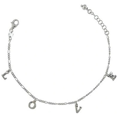 Infinitysilver stříbrný náramek visací LOVE 2021031