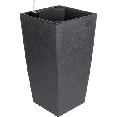 Plastkon Delto Stone samozavlažovací kvetináč 30 x 58 cm antracitová