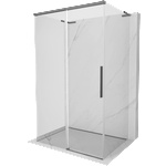 Mexen Rox-3S L 3-стенна плъзгаща се душ кабина 150 x 100 см, прозрачна, оръжеен метал - 8C2L-150-100-95-00-3S (8C2L-150-100-95-00-3S)