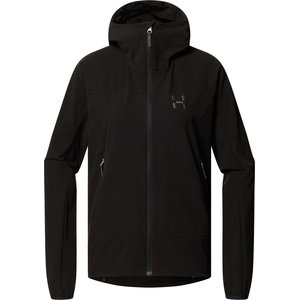 Haglöfs Дамско софтшел яке Haglöfs Women's Rosson Softshell Hood Softshell jacket - True Black (103-2405-0314)