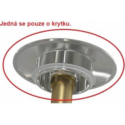 Alcadrain Náhradná zátka 6/4" pre vaňový sifón Click-Clack, chróm S0986-ND