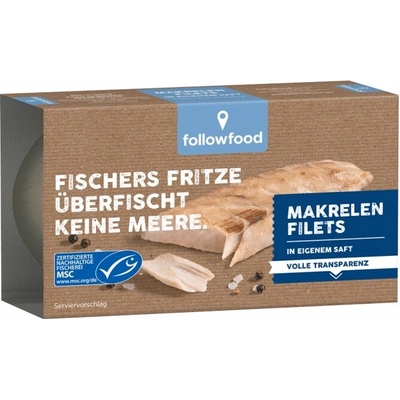Followfood Filety makrely ve vlastní šťávě 125 g