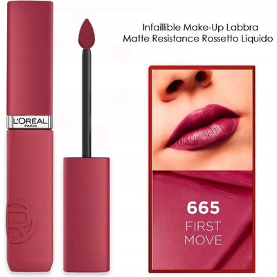 L'Oréal Paris Matná hydratační rtěnka Infaillible Matte Resistance Lipstick 665 First Move 5 ml