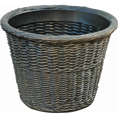 Roto květináč BAMBUS R imitace dřeva / 450 x 340 mm
