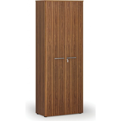 Primo Kancelárska skriňa s dverami WOOD, 2128 x 800 x 420 mm, orech