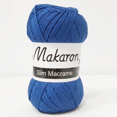 Makaron Slim Macrame modrá 2mm