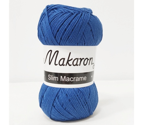 Makaron Slim Macrame modrá 2mm