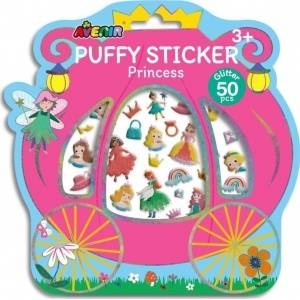 AVENIR 3D Fluffy Stickers - Princesses
